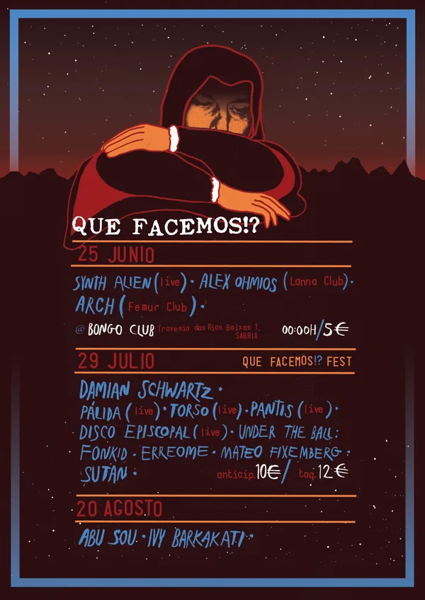 Cartel de temporada de 2016: as noites do 25 de xuño, o 29 de xullo e o 20 de agosto.